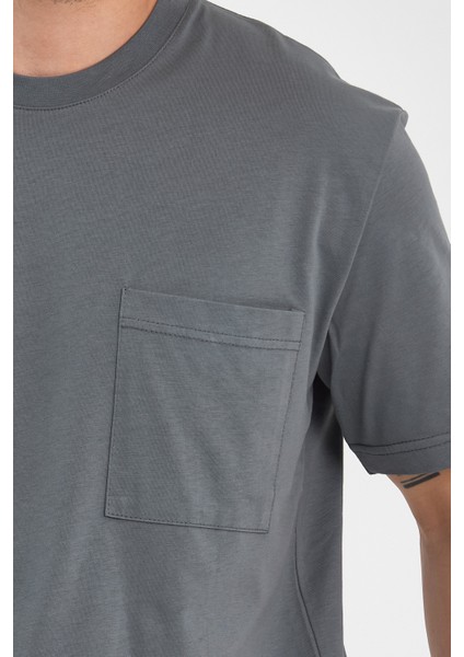 2271-2 Specıal Seri 24X1 Süprem Relax Kalıp Cepli T-Shirt