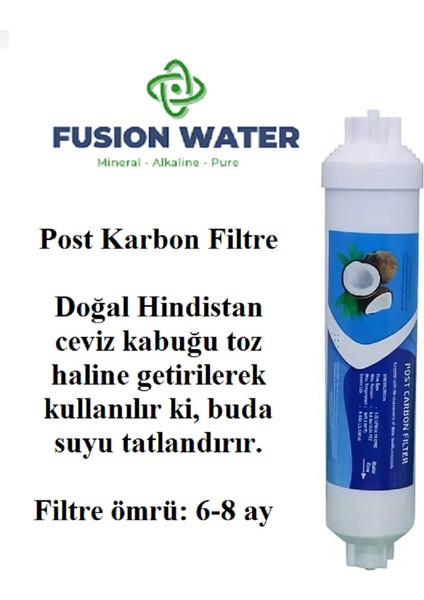 Su Arıtma Cihazı Filtre Seti/4'lü İnline Filtre Seti