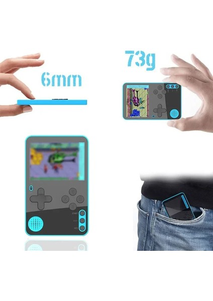 500IN1 Mini Oyun Konsolu Slim Kasa Retro Klasik Taşınabilir El Atarisi fiyatları