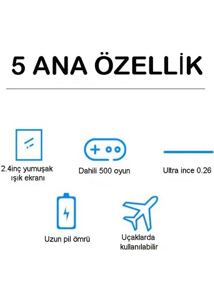 500IN1 Mini Oyun Konsolu Slim Kasa Retro Klasik Taşınabilir El Atarisi indirimleri