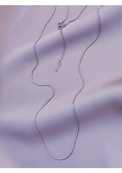 Çelik Ince Silindir 60-65 cm Silver Kolye fiyatları