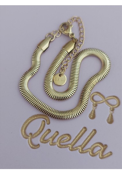 Çelik Yassı Gold Bileklik (18+5 Cm/3 Mm) fiyatları