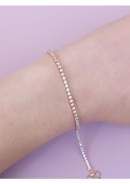 Xuping Thinway Soft Gold Bileklik (Kalınlık: 3mm / Uzunluk: 16-18 cm)