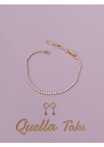 Xuping Thinway Soft Gold Bileklik (Kalınlık: 3mm / Uzunluk: 16-18 cm)