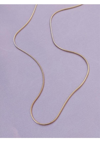 Çelik Ince Silindir 60-65 cm Gold Kolye modelleri