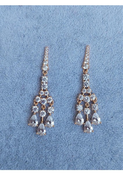Xuping Eiffel Zirkon Gold Küpe