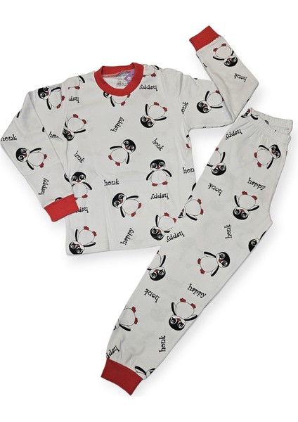 Seçkin Happy Penguen Pijama Takımı 10/11/12