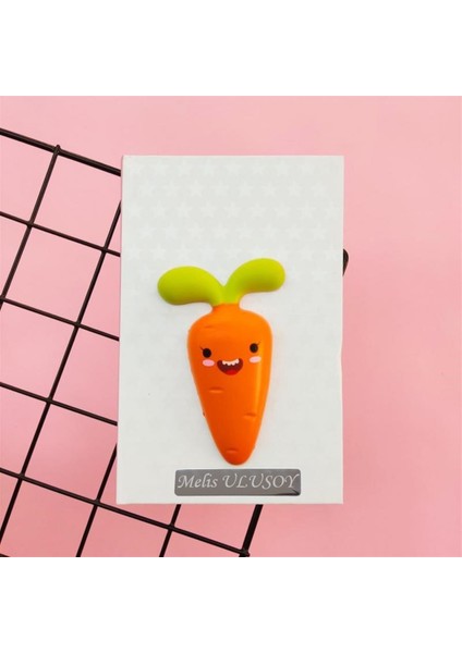 Hediye Vakti Kişiye Özel Sevimli Havuç Squishy Defter