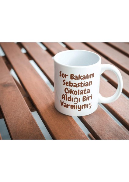 Kişiye Özel Çikolata Tasarımlı Bardak Kupa