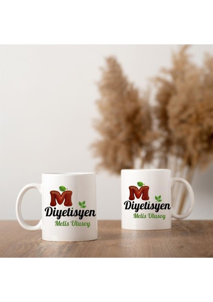 Diyetisyen Tasarımlı Kişiye Özel Porselen Kupa modelleri