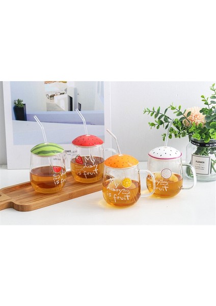 Cam Pipetli Kupa Yeşil 420 ml