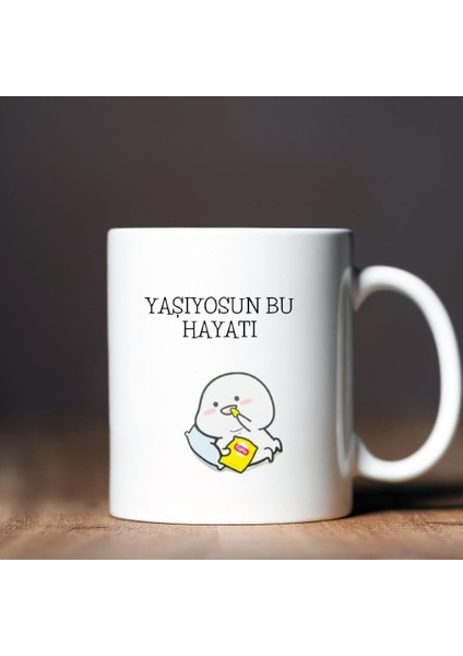 Yaşıyosun Bu Hayatı Tasarımlı Kupa Bardak