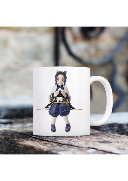 Anime Demon Slayer Shinobu Kocho Choko-Burun Tasarımlı Kupa Bardak