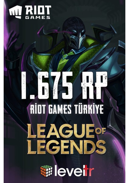 League Of Legends 1675 Rp - Riot Games - Lol