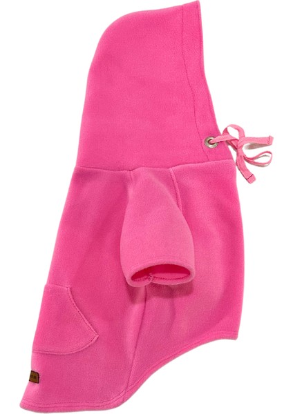Rabbit Pink -Kanguru Cepli Kedi-Köpek Polar Hoodie Sweatshirt