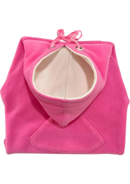 Rabbit Pink -Kanguru Cepli Kedi-Köpek Polar Hoodie Sweatshirt fiyatları