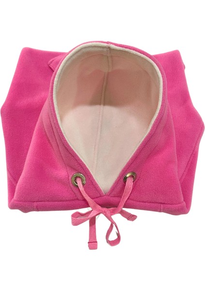 Rabbit Pink -Kanguru Cepli Kedi-Köpek Polar Hoodie Sweatshirt modelleri