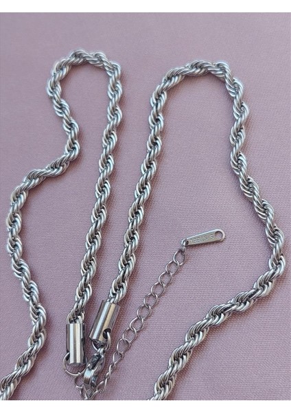 Çelik Burgu Silver Kolye (Kalınlık : 3 Mm/uzunluk 40-45 Cm) fiyatları