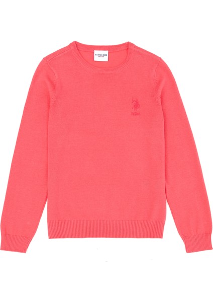 U.S. Polo Assn. Kız Çocuk Pembe Kazak /Triko 50269399-VR041