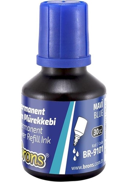 Mavi Yuvarlak Uçlu Markör Permanent Kalem 6 Adet Hı-Text Marker Mürekkep Mavi 30 ml 1 Adet Brons Koli Kalemi modelleri