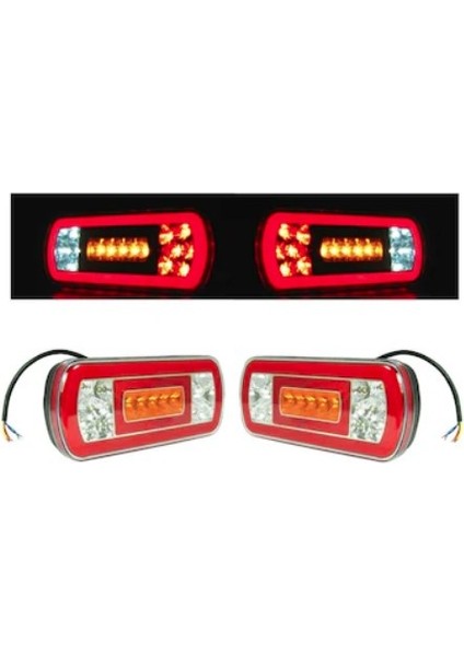 Dikdörtgen Neon LED Stop Lambası 24 Volt Yeni Nesil