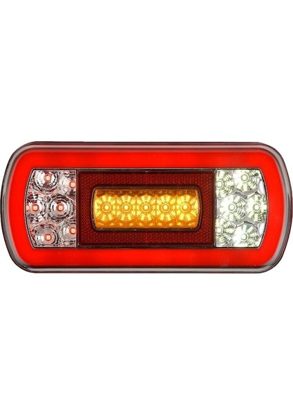 Dikdörtgen Neon LED Stop Lambası Takımı 24 Volt Yeni Nesil (2 Adet)