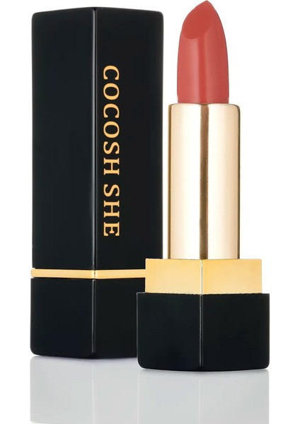 Silk Velvet Lipstick Ruj 07 Apricot, Nemlendirici Etki, Yoğun Pigmentasyon, Kadifemsi Dudaklar