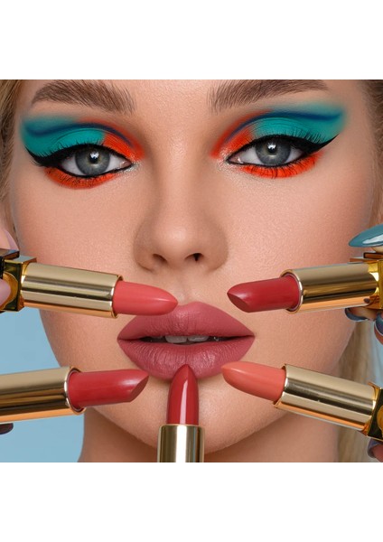 Silk Velvet Lipstick Ruj 07 Apricot, Nemlendirici Etki, Yoğun Pigmentasyon, Kadifemsi Dudaklar