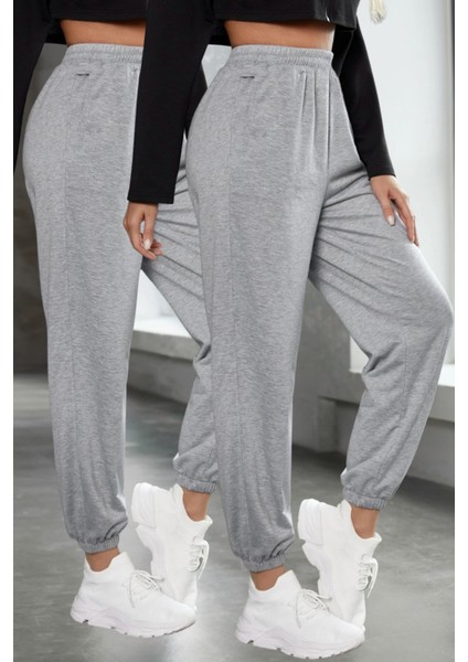 KIŞLIK Bol Eşofman Altı Set Ikili 2li Oversize Erkek Kadın Unisex Paçası Lastikli fırsatları