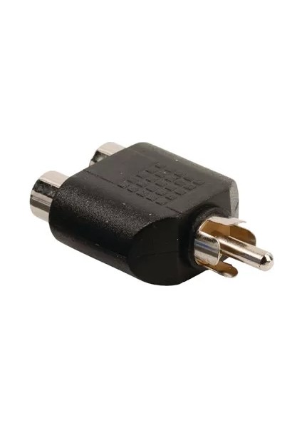Valuelıne Ses Splitter Rca Erkek Siyah Kalın