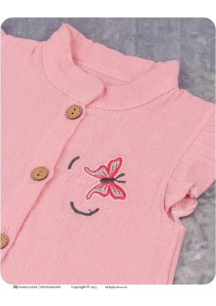 Muslın Kısa Kollu Kız Bebek Tulum modelleri