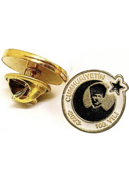 100. Yıl (Yüzüncü Yıl Rozeti) Metal Yaka Rozeti Özel Tasarım 1 Adet fırsatları