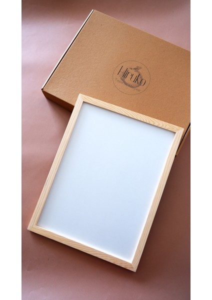 Ahşap Çerçeve 30X40 cm Premium Frame Puzzle Forma Düğün Nişan Fotoğraf Çerçevesi