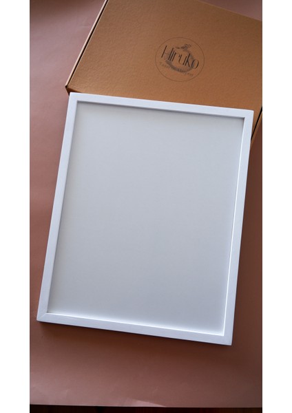 Ahşap Çerçeve 40X50CM Premium Frame Puzzle Forma Düğün Nişan Fotoğraf Çerçevesi