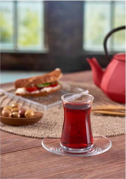 Heybeli Çay Seti, Sade, 160 Ml, 6 Parça