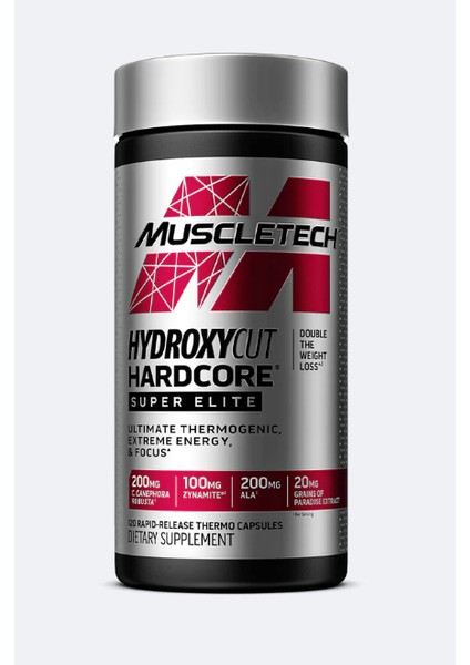 Hydroxycut Hardcore Super Elite 120 Rapid-Release Thermo Kapsül Usa Versiondur EU Version Değildir!