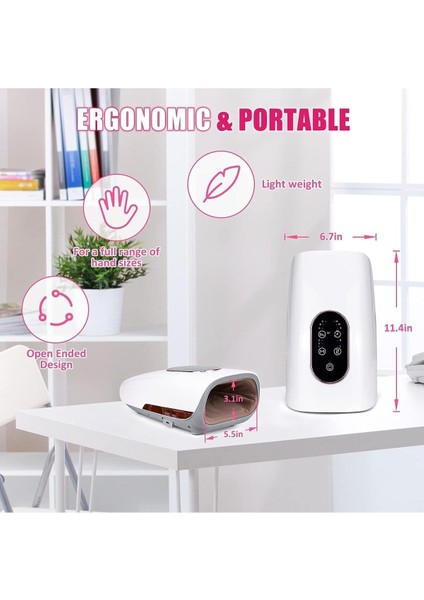 Şarjlı El Masaj Aleti Cihazı El Parmak Akupunktur Noktası Hava Basınçlı El Masaj Cihazı fırsatları