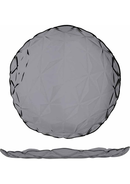Estrella Yemek Tabağı Gri - 28CM - 6'lı
