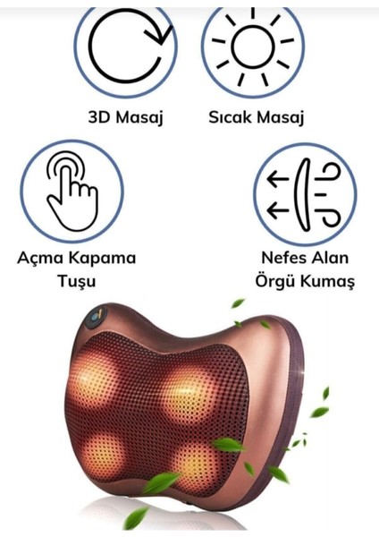 Çift Motorlu Titreşimli Yoğurmalı Isıtmalı Rahatlatıcı Bel Boyun Ayak Sırt Omuz Carhome Ikili fırsatları