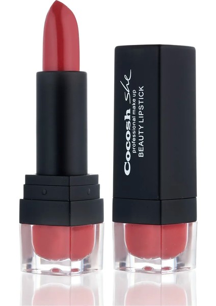 Beauty Lipstick Ruj 03 Rosebush, Kremsi Formül, Saten Görünüm, Orta-Tam Kapatıcılık