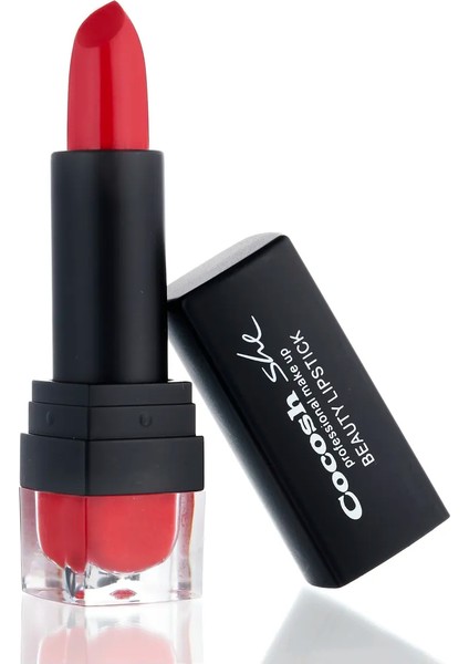 Beauty Lipstick Ruj 02 Pomegranate, Kremsi Formül, Saten Görünüm, Orta-Tam Kapatıcılık