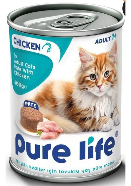 Pure Life Tavuk Etli Pate Kedi Maması 400GR