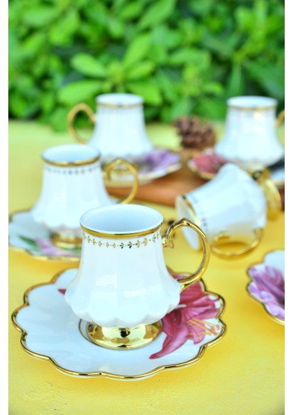 Sofiya 6 Kişilik Porselen Türk Kahvesi Fincan Takımı fiyatları