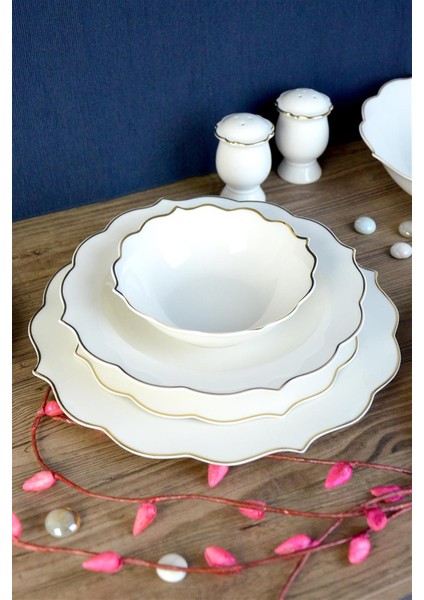 Queen Flora Bone China 12 Kişilik 53 Parça Porselen Yemek Takımı fiyatları