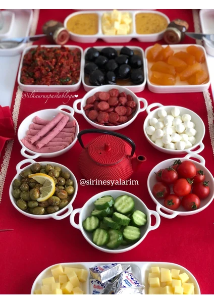 Şirin Eşyalarım 3 Lü Porselen Meze Tabak / Küçük Boy