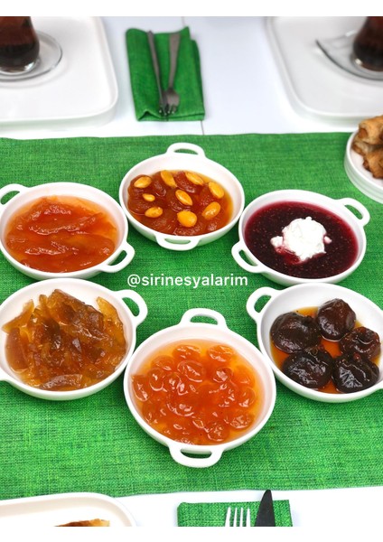 3 Lü Porselen Meze Tabak / Küçük Boy