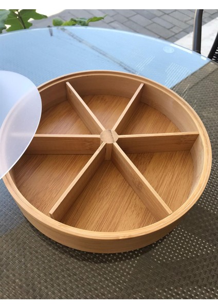 Bambu 6 Bölmeli Kapaklı Sunumluk & Çerezlik fırsatları