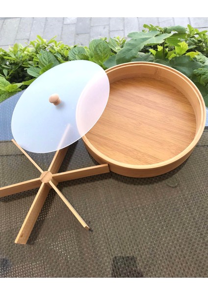 Bambu 6 Bölmeli Kapaklı Sunumluk & Çerezlik indirimleri