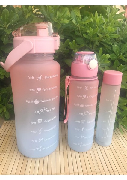 3 Lü Motivasyon Matara 2 Lt + 700 ml + 300 ml