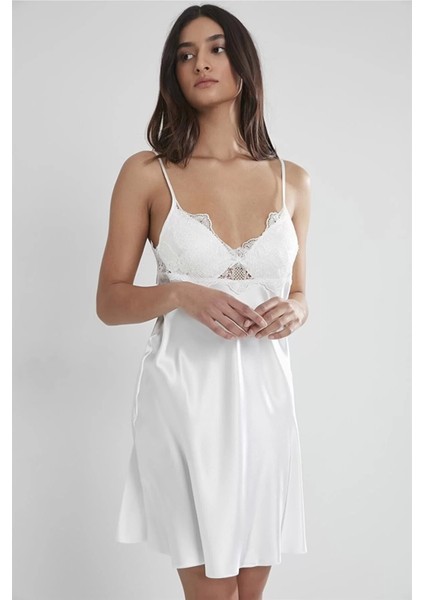 Pierre Cardin 6335 6'lı Saten Gecelik Sabahlık Takım